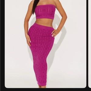 COPY - Magneta skirt set